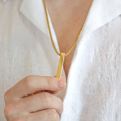 4-Sided Vertical Bar Necklace