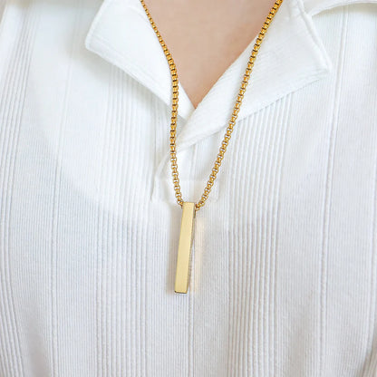 4-Sided Vertical Bar Necklace