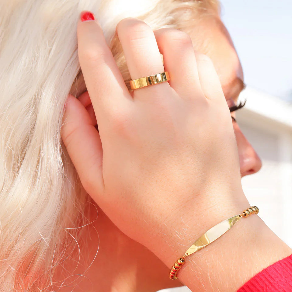 Beaded Curved Bracelet