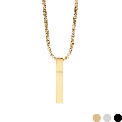 4-Sided Vertical Bar Necklace