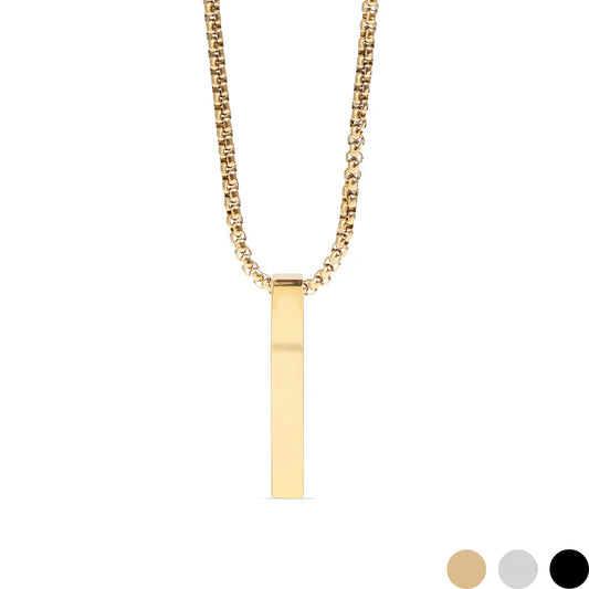 4-Sided Vertical Bar Necklace