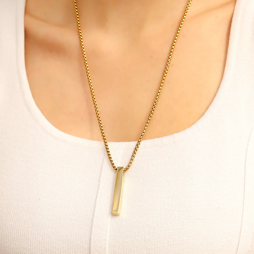 4-Sided Vertical Bar Necklace